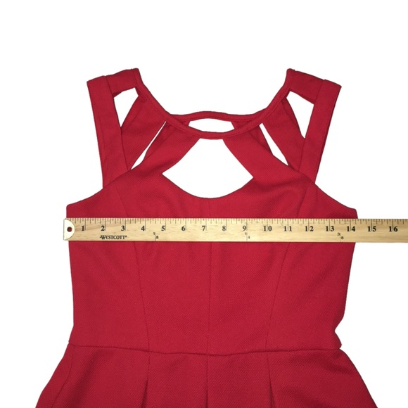 Betsey Johnson Red Cage Top Party Event Dress - Women’s 2 - Picture 3 of 14